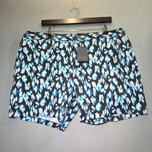 Men's Good Man Brand Swim Trunks Size XXL Blue Black NWT